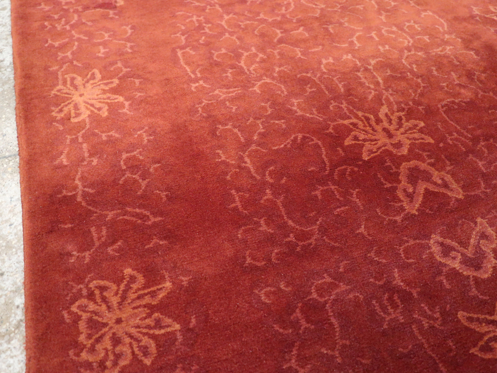 Vintage Chinese Art Deco Accent Rug, No.30359 - Gss