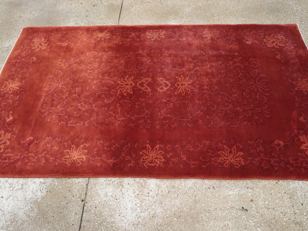 Vintage Chinese Art Deco Accent Rug, No.30359 - Gss