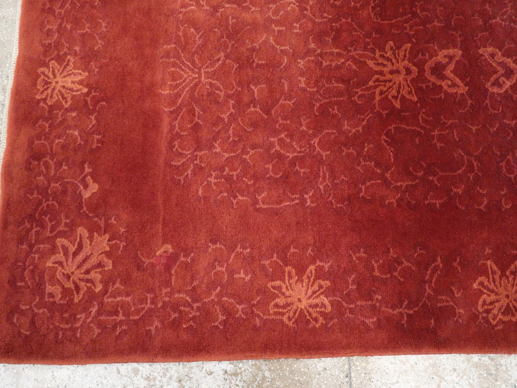 Vintage Chinese Art Deco Accent Rug, No.30359 - Gss