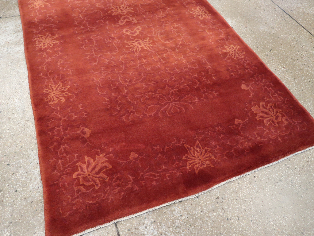 Vintage Chinese Art Deco Accent Rug, No.30359 - Gss