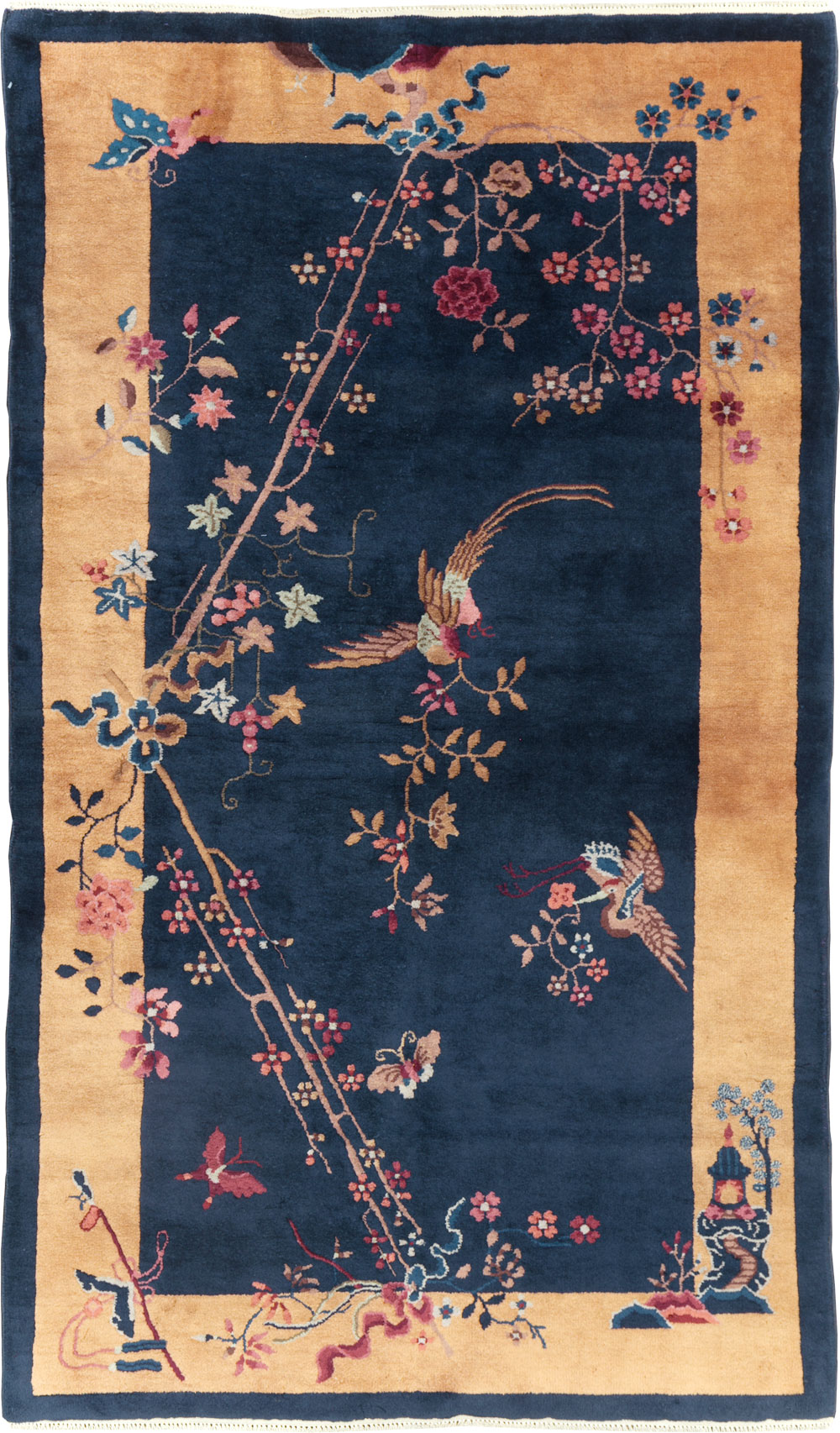 Mid-20th Century Handmade Chinese Art Deco Rug, No.30370 - Gss