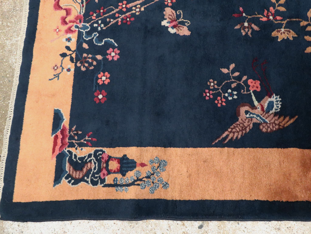 Mid-20th Century Handmade Chinese Art Deco Rug, No.30370 - Gss