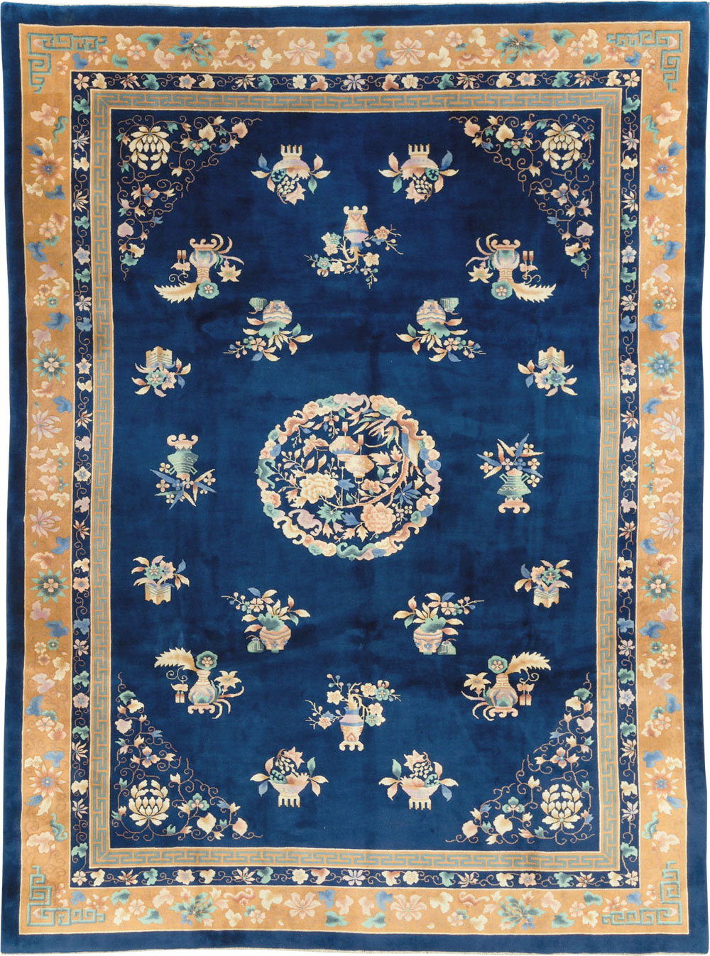 Mid-20th Century  Chinese Art Deco Room Size Carpet, No.30371 - Gss