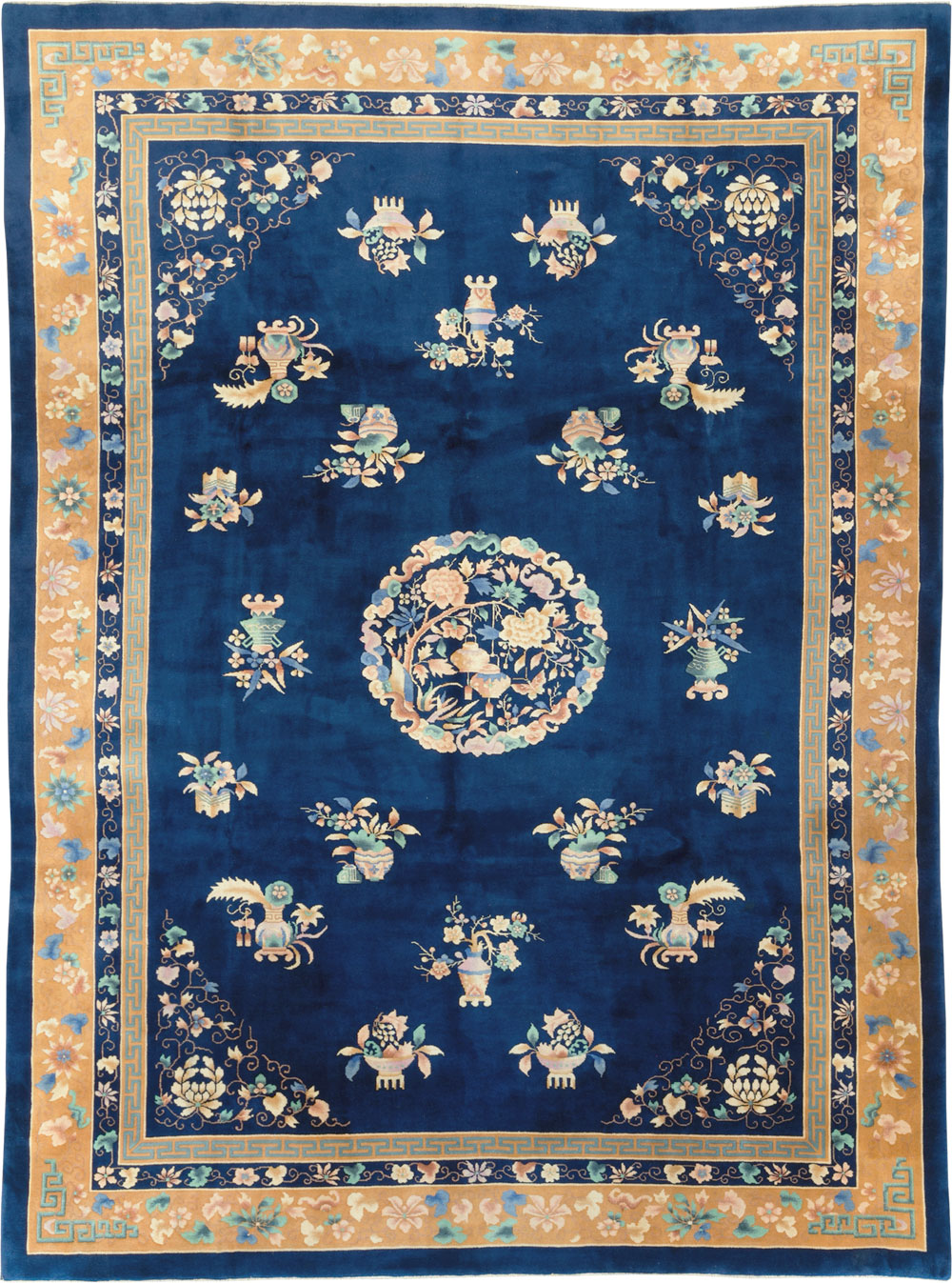 Mid-20th Century  Chinese Art Deco Room Size Carpet, No.30371 - Gss