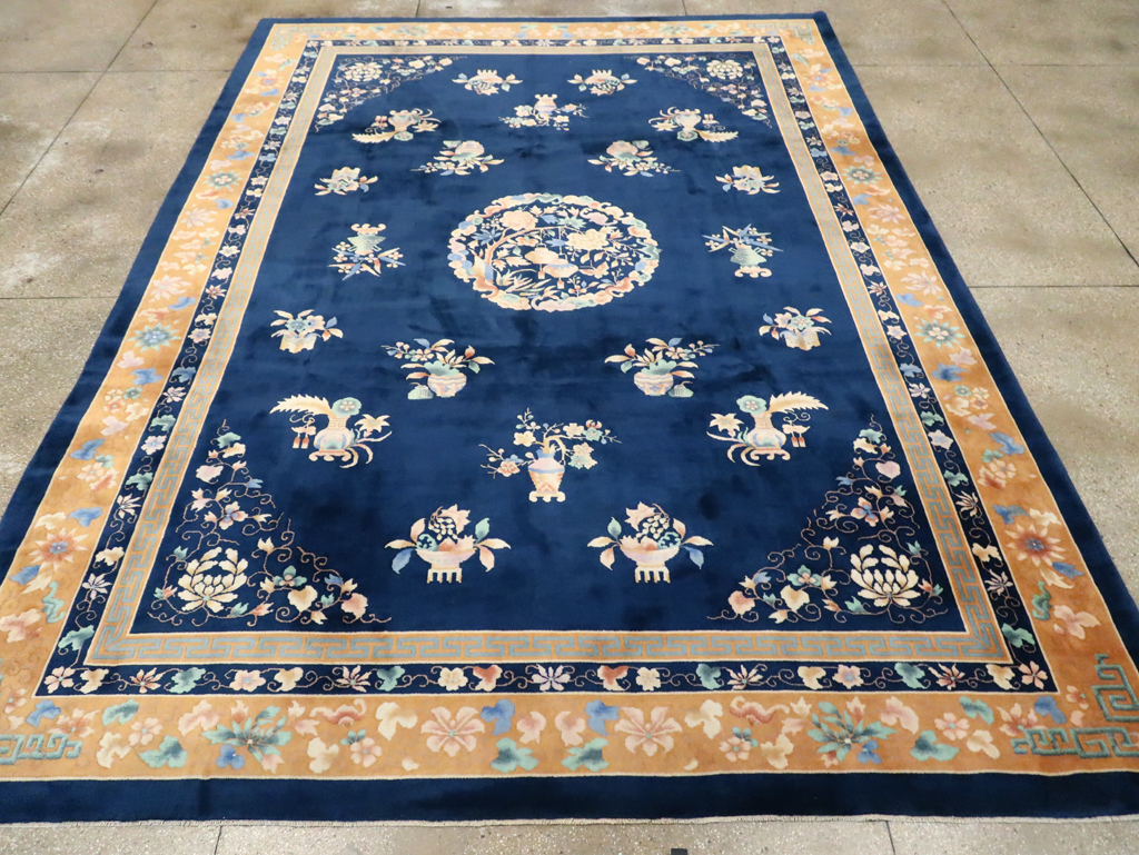 Mid-20th Century  Chinese Art Deco Room Size Carpet, No.30371 - Gss