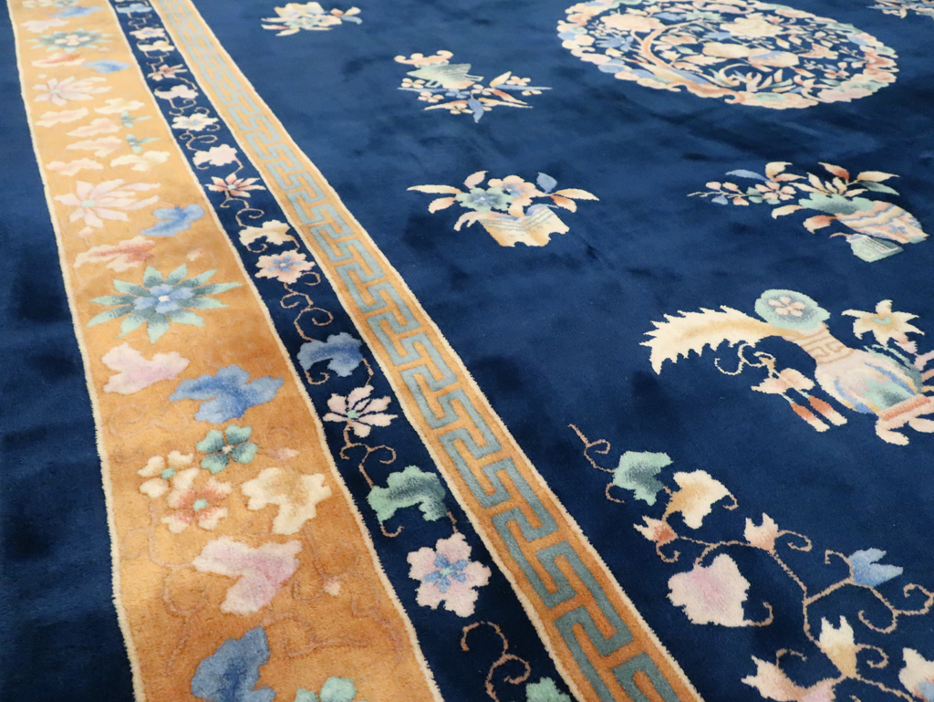 Mid-20th Century  Chinese Art Deco Room Size Carpet, No.30371 - Gss