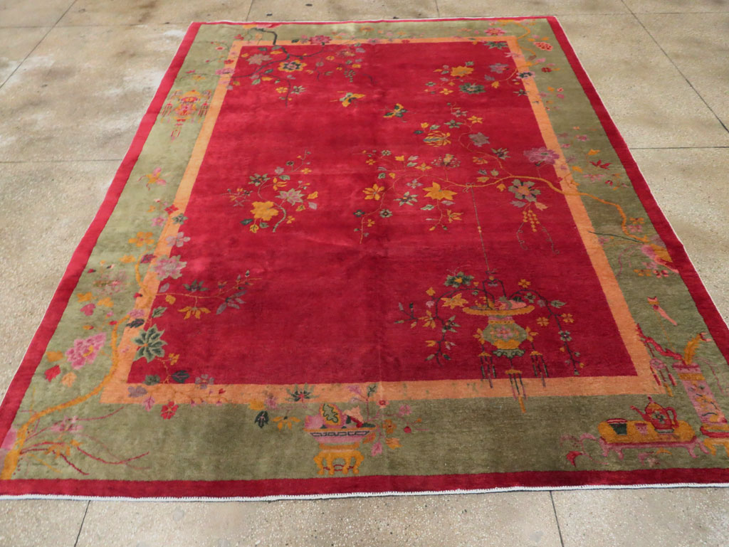 Mid-20th Century Chinese Art Deco Carpet, No.30373 - Gss