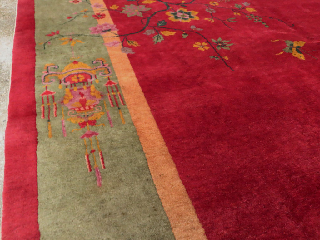 Mid-20th Century Chinese Art Deco Carpet, No.30373 - Gss