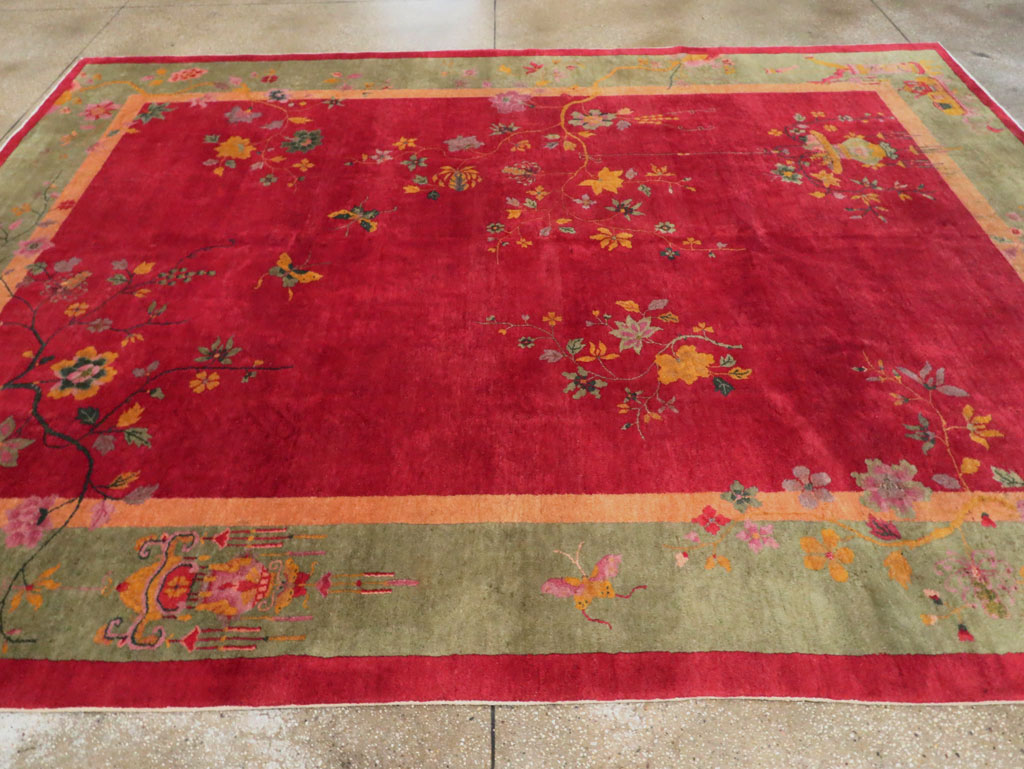 Mid-20th Century Chinese Art Deco Carpet, No.30373 - Gss