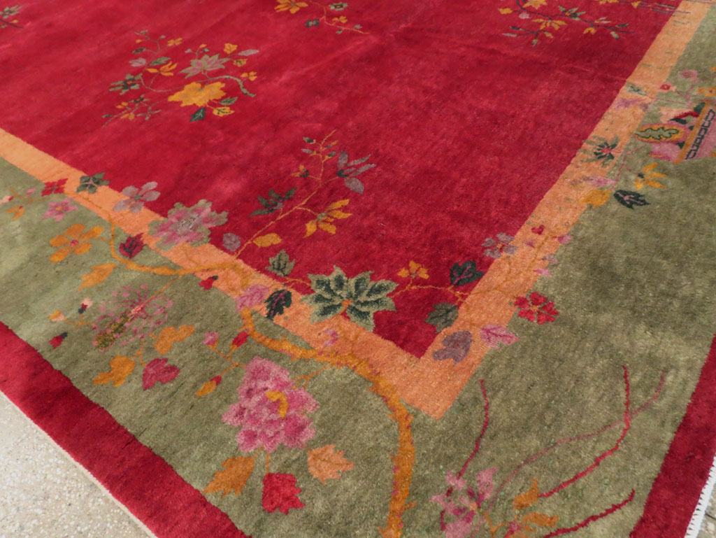 Mid-20th Century Chinese Art Deco Carpet, No.30373 - Gss