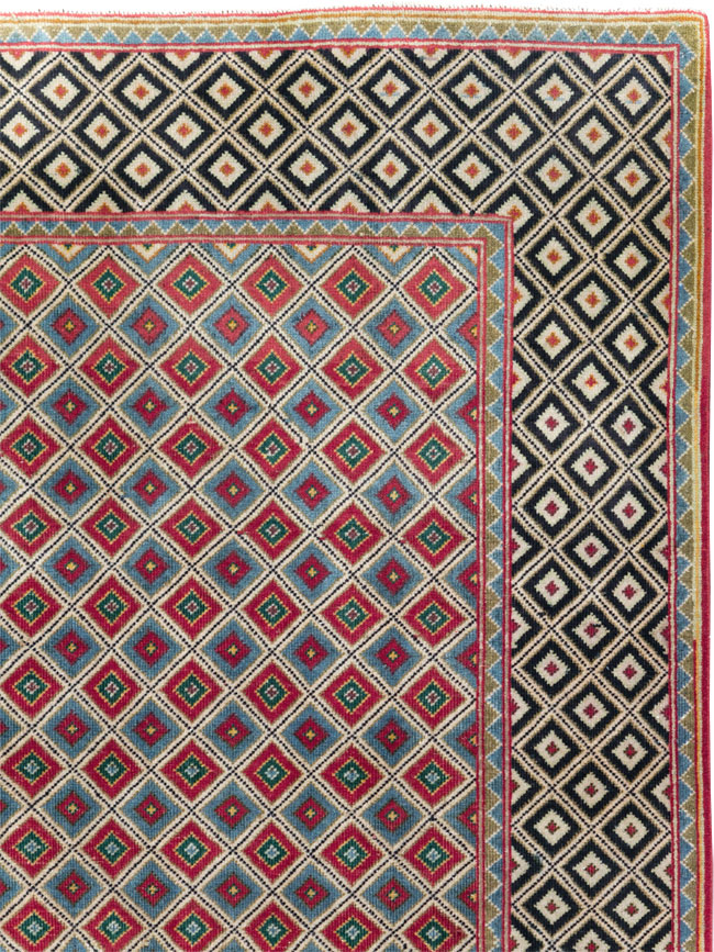 Vintage Persian Quom Small Room Size Carpet, No.30374 - Gss