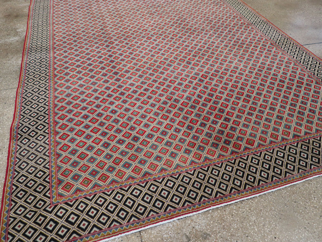 Vintage Persian Quom Small Room Size Carpet, No.30374 - Gss