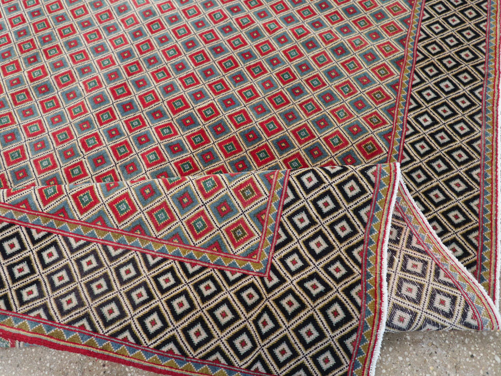 Vintage Persian Quom Small Room Size Carpet, No.30374 - Gss