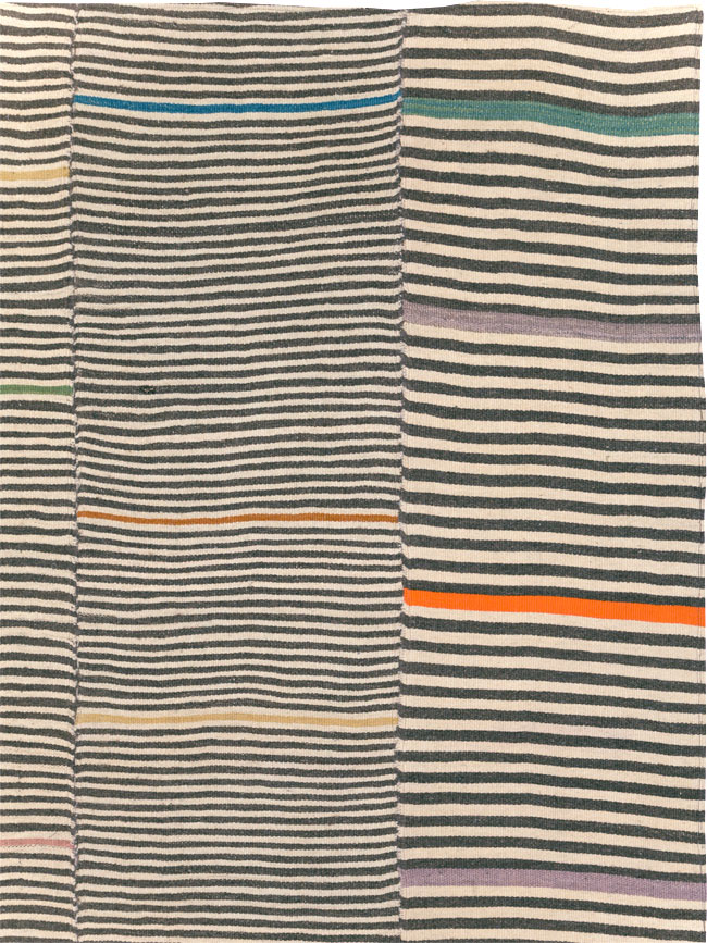 Contemporary Turkish Flatweave Kilim Room Size Carpet, No.30376 - Gss