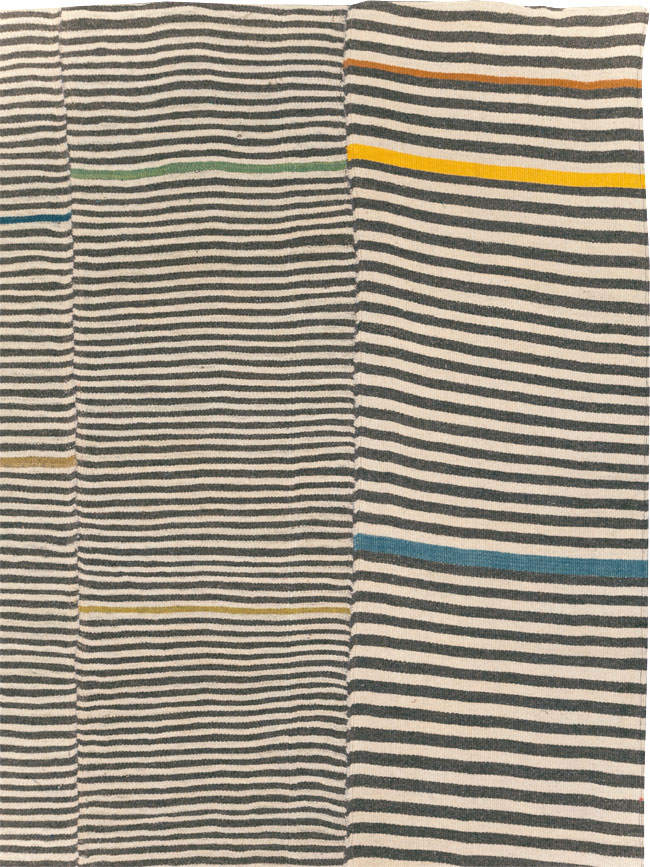 Contemporary Turkish Flatweave Kilim Room Size Carpet, No.30376 - Gss