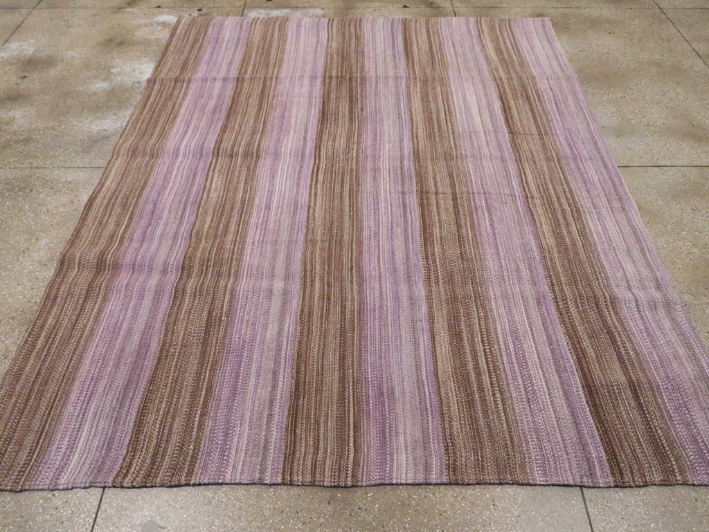 Contemporary Turkish Flatweave Kilim Small Room Size Carpet, No.30382 - Gss
