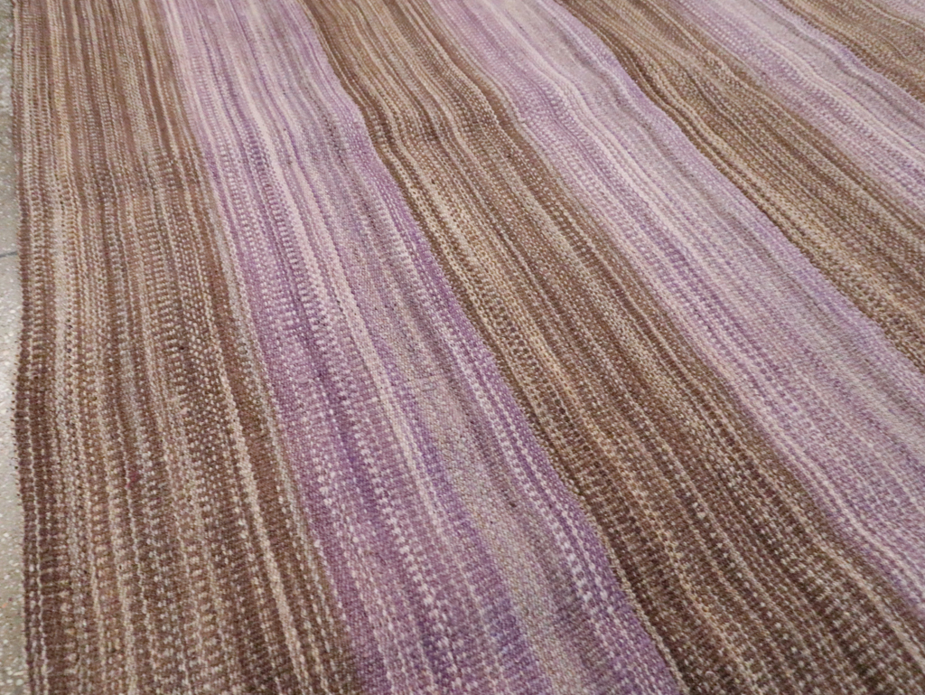 Contemporary Turkish Flatweave Kilim Small Room Size Carpet, No.30382 - Gss