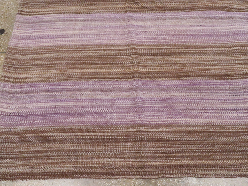 Contemporary Turkish Flatweave Kilim Small Room Size Carpet, No.30382 - Gss