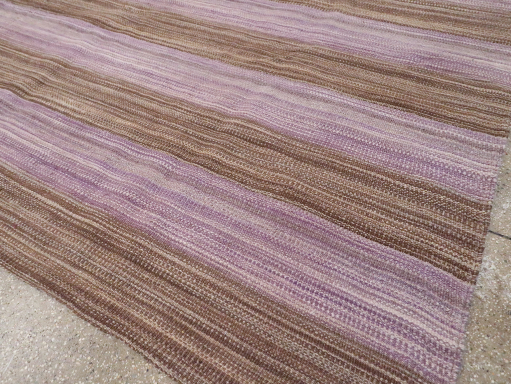 Contemporary Turkish Flatweave Kilim Small Room Size Carpet, No.30382 - Gss