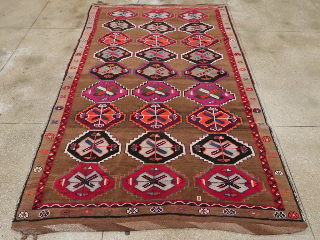 Vintage Turkish Anatolian Small Room Size Carpet, No.30390 - Gss