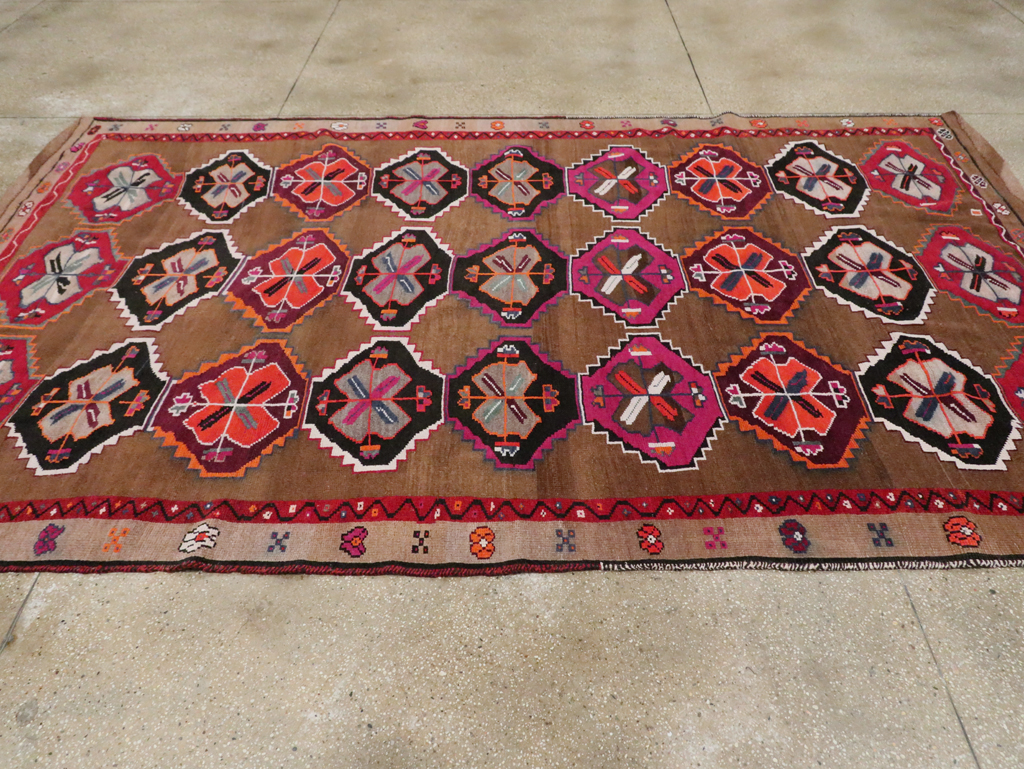 Vintage Turkish Anatolian Small Room Size Carpet, No.30390 - Gss