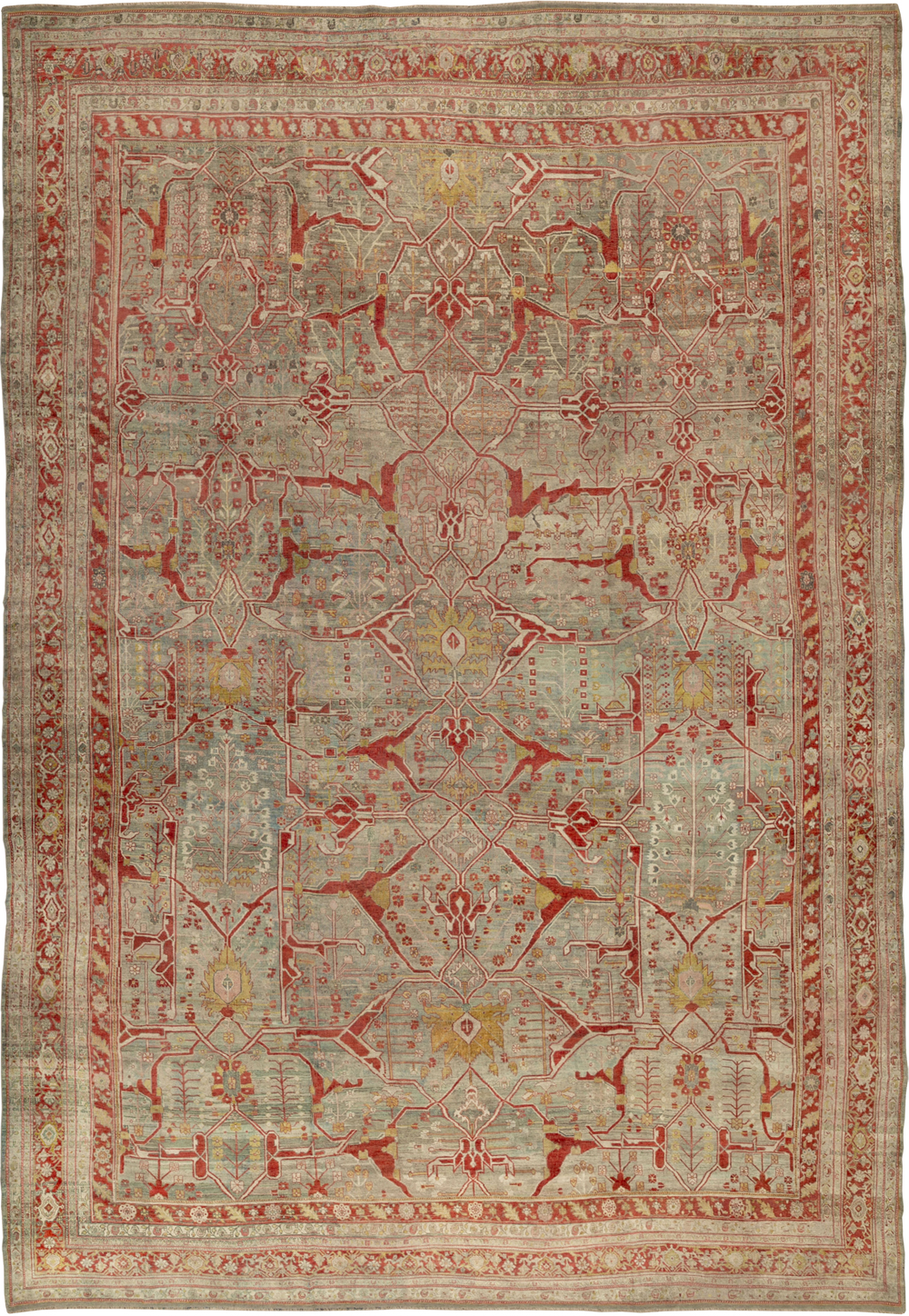 Antique Persian Bidjar Oversize Carpet, No.30394 - Gss