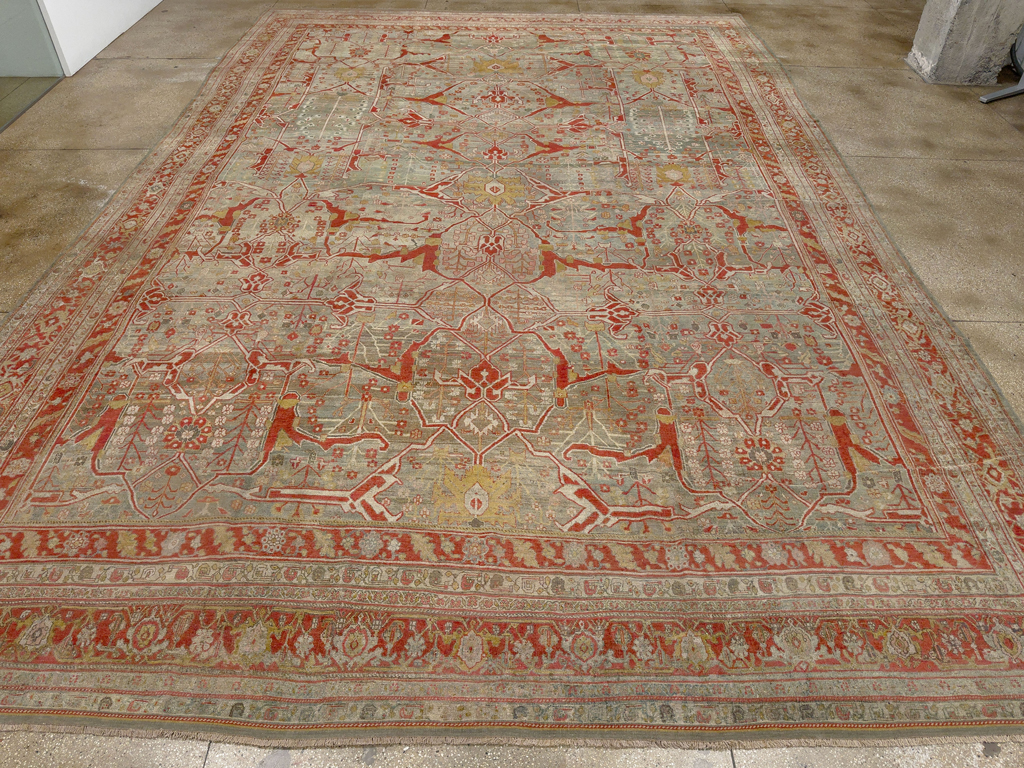 Antique Persian Bidjar Oversize Carpet, No.30394 - Gss