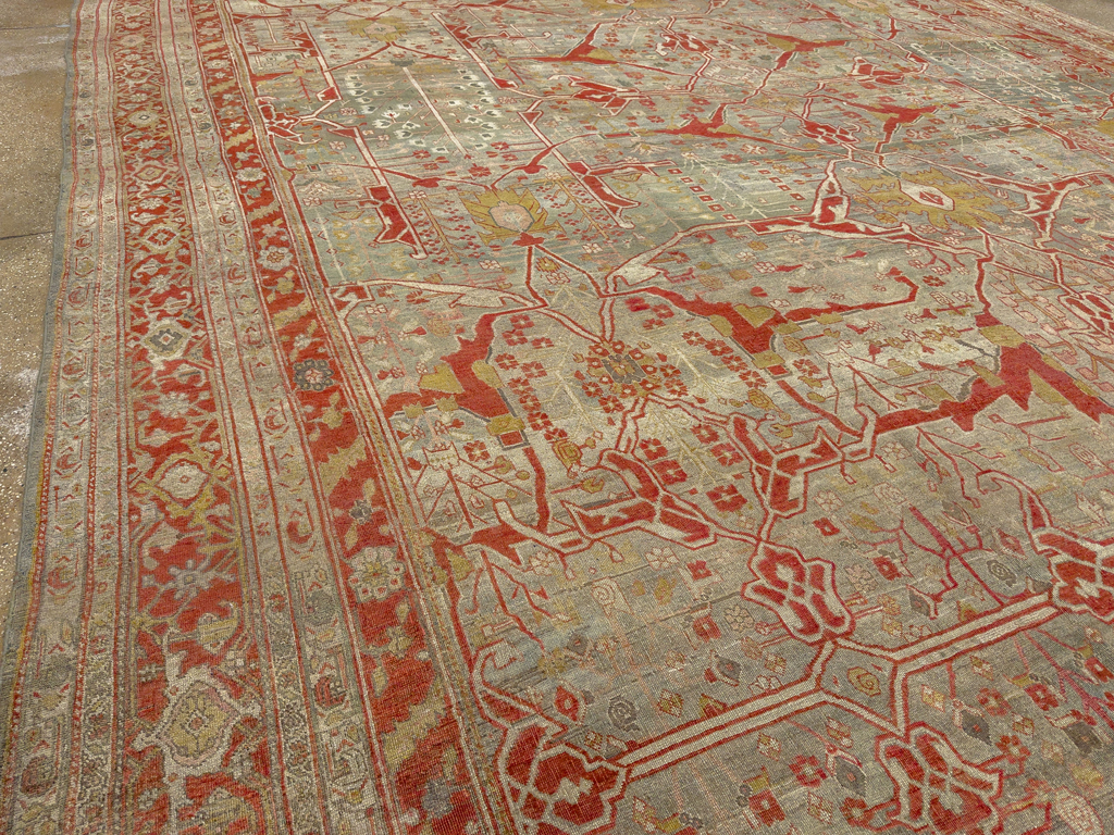 Antique Persian Bidjar Oversize Carpet, No.30394 - Gss