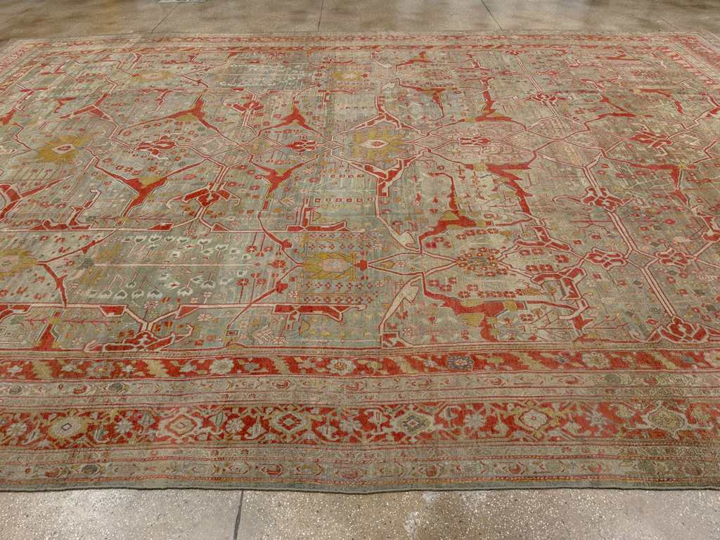 Antique Persian Bidjar Oversize Carpet, No.30394 - Gss