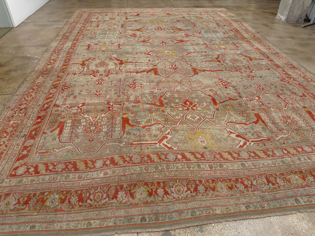 Antique Persian Bidjar Oversize Carpet, No.30394 - Gss