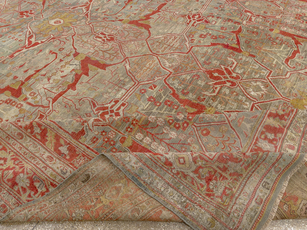 Antique Persian Bidjar Oversize Carpet, No.30394 - Gss