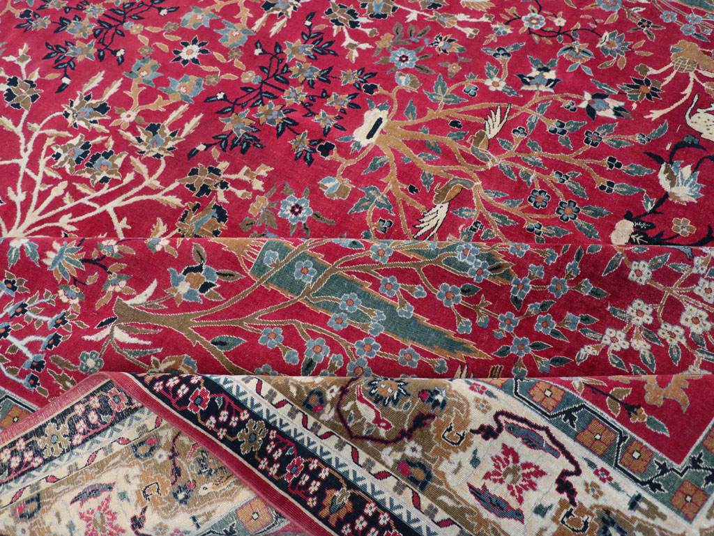 Vintage Indian Lahore Room Size Carpet, No.30396 - Gss