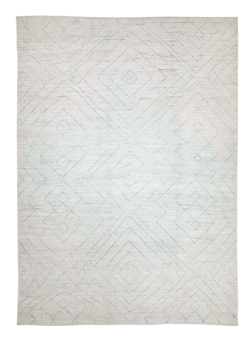 Contemporary Moroccan Room Size Carpet, No.30398 - Gss