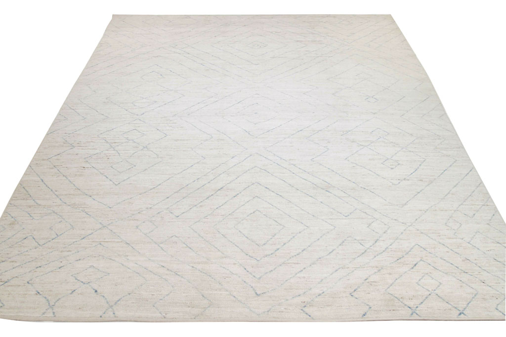 Contemporary Moroccan Room Size Carpet, No.30398 - Gss