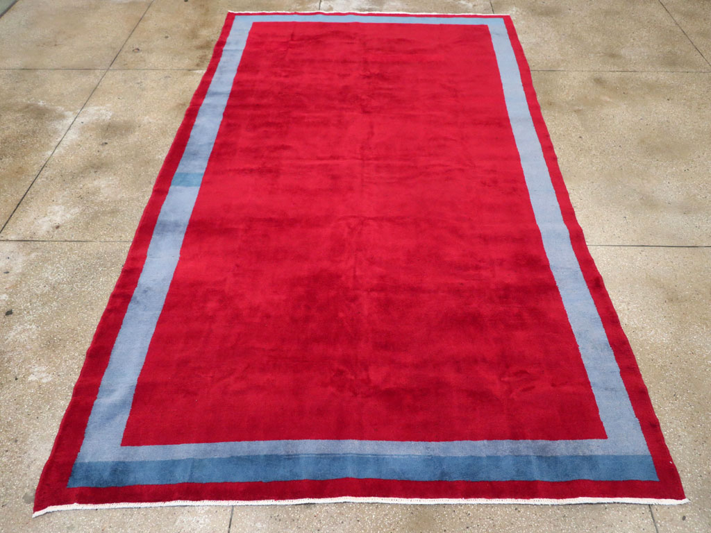 Vintage Anatolian Art Deco Style Carpet, No.30404 - Gss