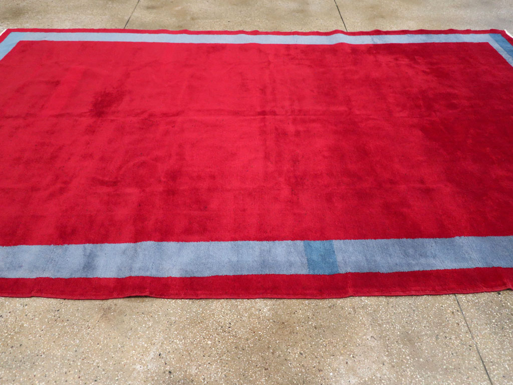 Vintage Anatolian Art Deco Style Carpet, No.30404 - Gss