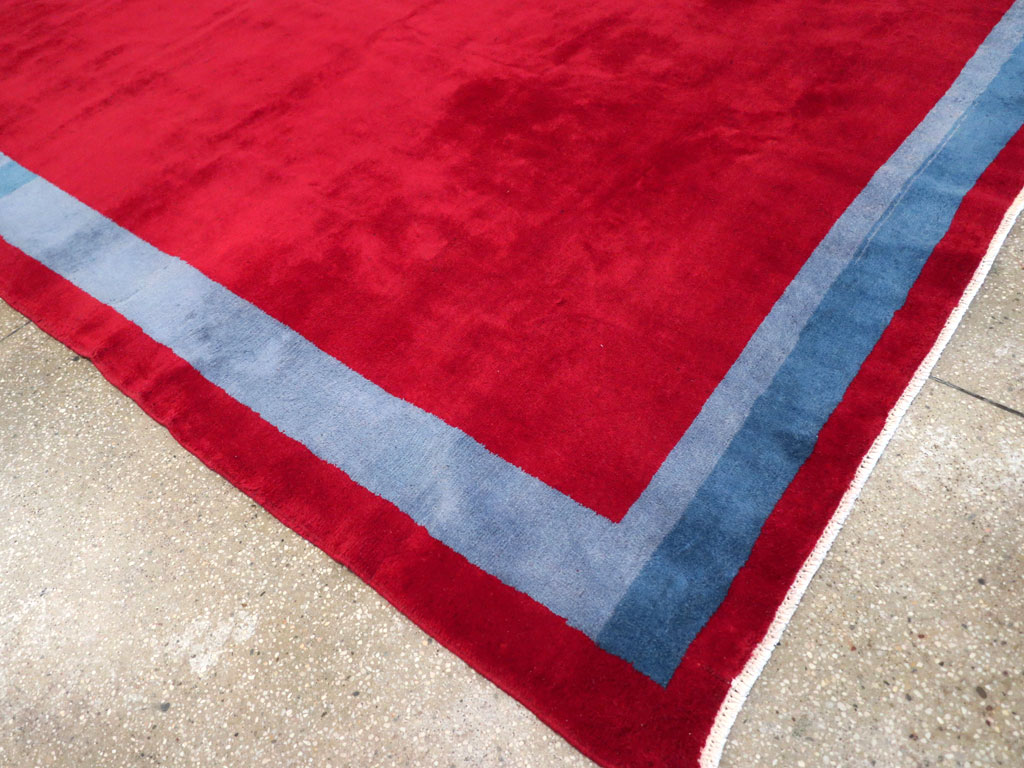 Vintage Anatolian Art Deco Style Carpet, No.30404 - Gss