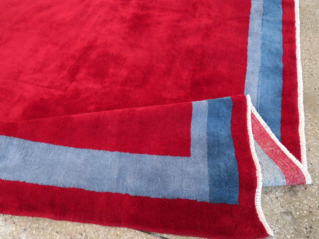 Vintage Anatolian Art Deco Style Carpet, No.30404 - Gss