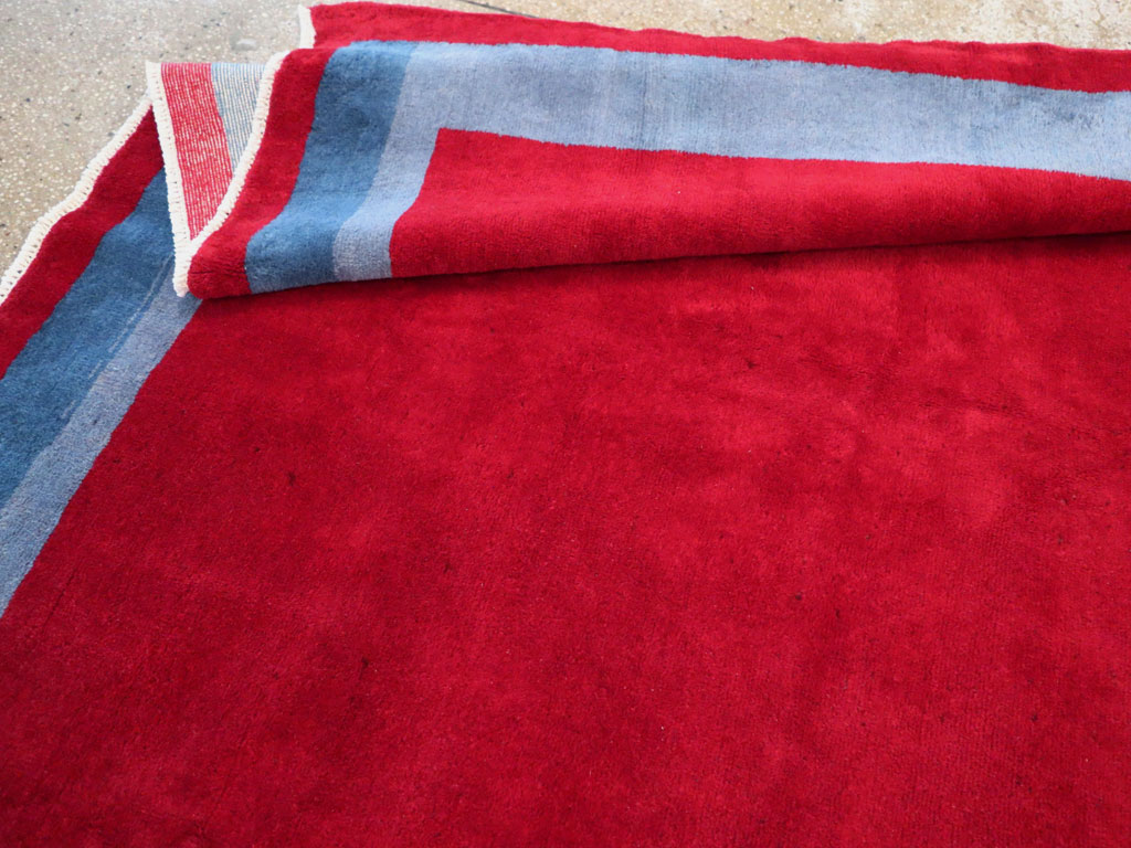 Vintage Anatolian Art Deco Style Carpet, No.30404 - Gss