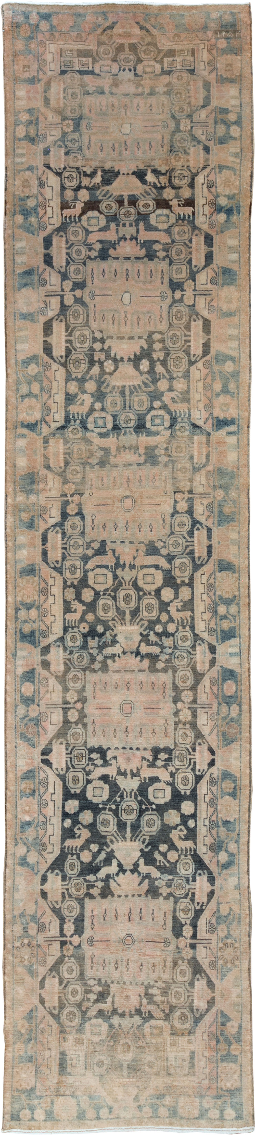 Vintage Persian Malayer Long Runner, No.30415 - Gss