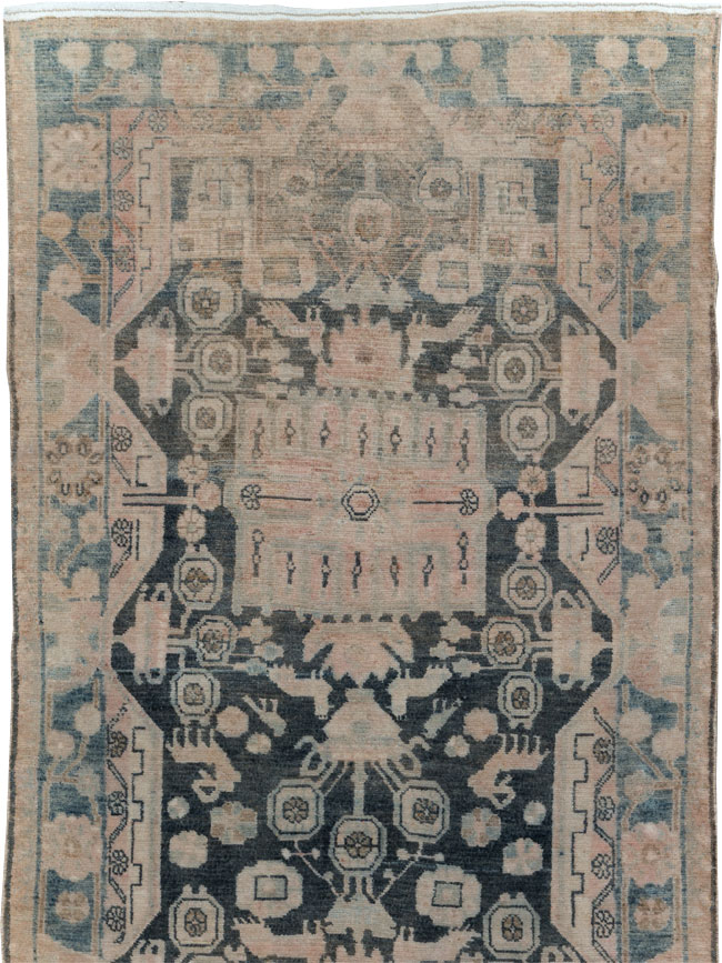 Vintage Persian Malayer Long Runner, No.30415 - Gss