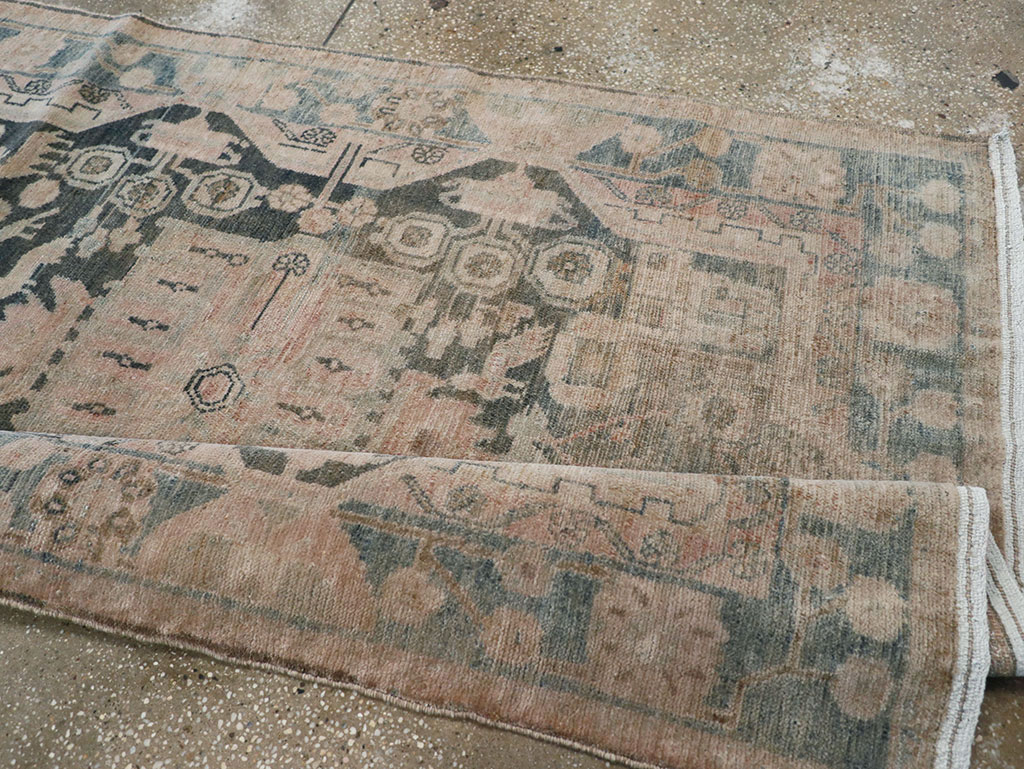 Vintage Persian Malayer Long Runner, No.30415 - Gss