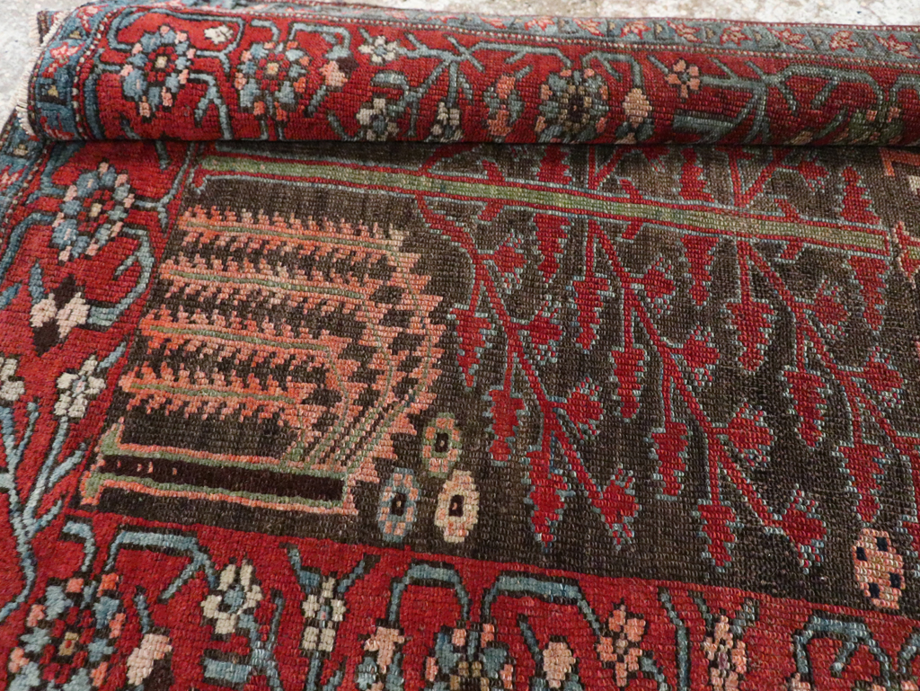 Antique Persian Kurd Throw Rug, No.30416 - Gss