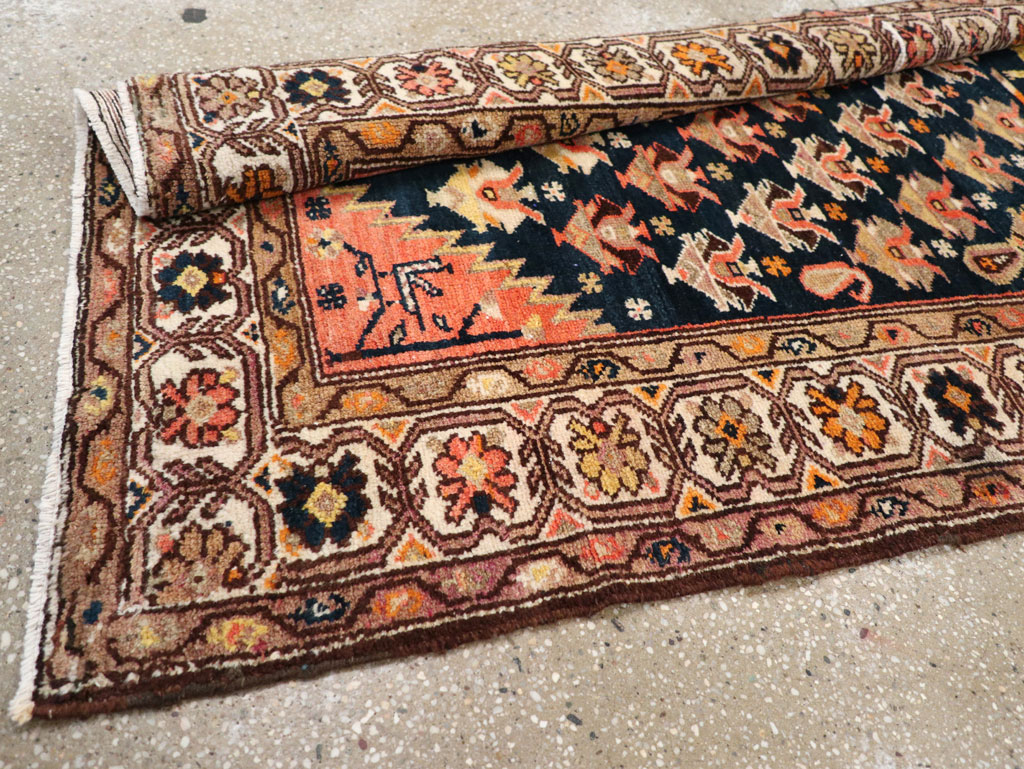 Antique Persian Hamadan Pictorial Runner, No.30426 - Gss