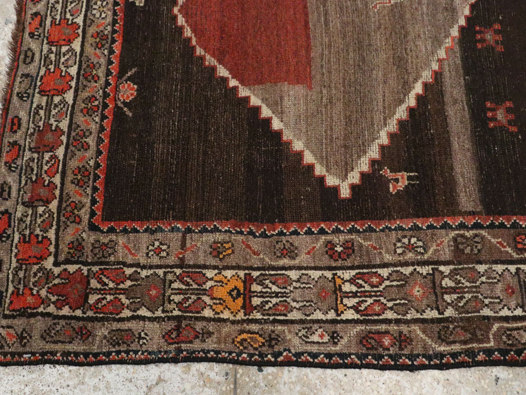 Antique Persian Hamadan Accent Rug, No.30439 - Gss