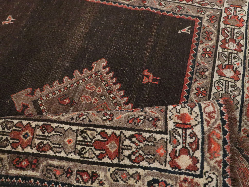 Antique Persian Hamadan Accent Rug, No.30439 - Gss