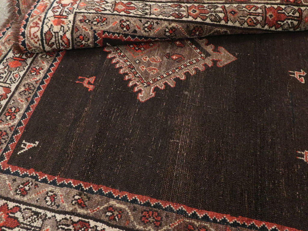 Antique Persian Hamadan Accent Rug, No.30439 - Gss