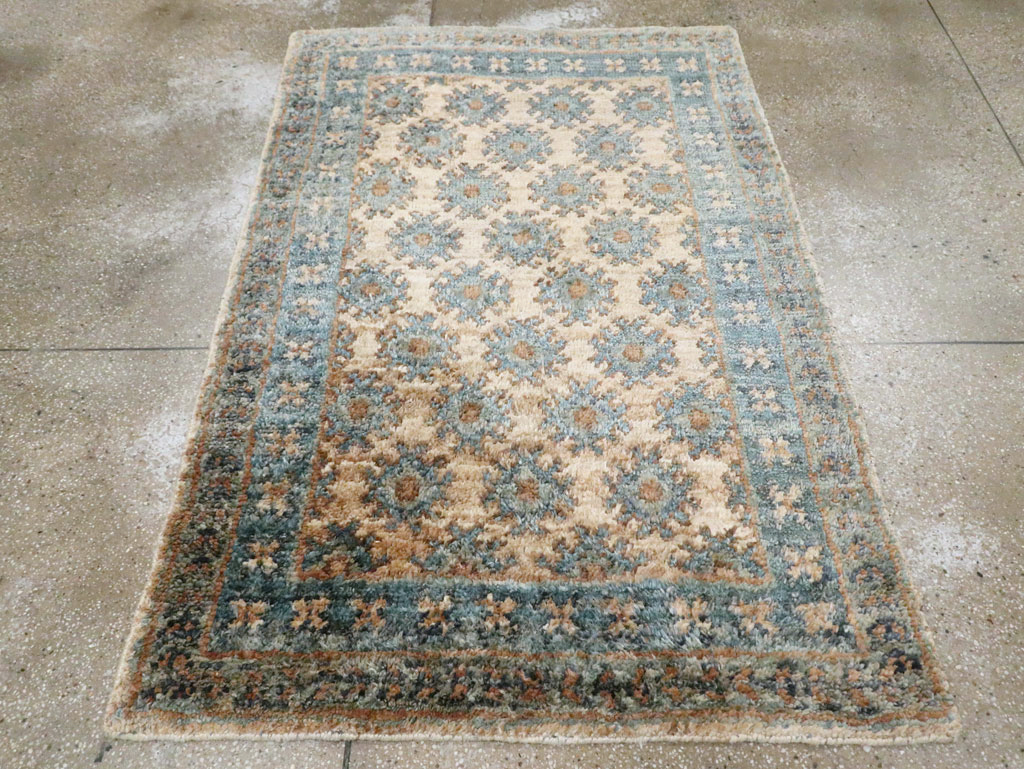 Vintage Turkish Oushak Accent Rug, No.30440 - Gss