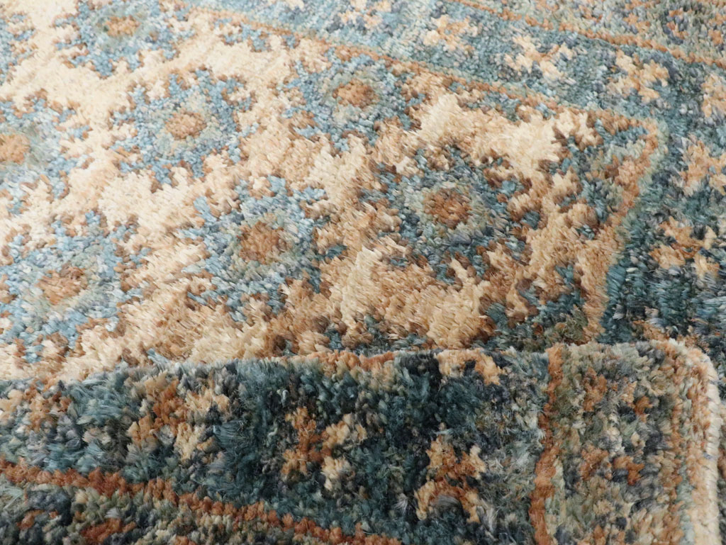 Vintage Turkish Oushak Accent Rug, No.30440 - Gss