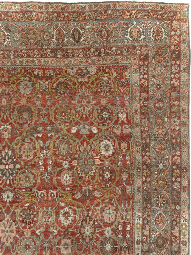 Antique Persian Bidjar Oversize Carpet, No.30441 - Gss